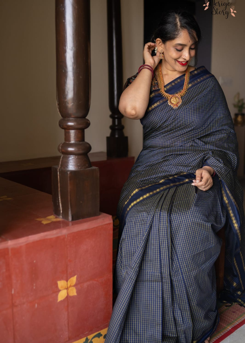 Premium Quality Arani Checked Cotton Saree