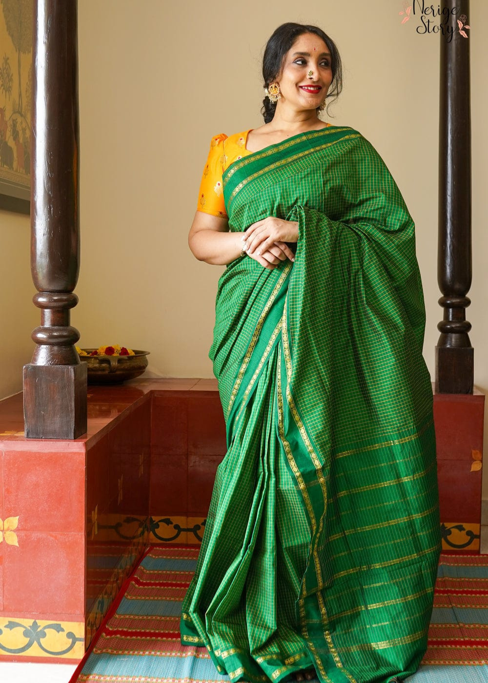 Premium Quality Arani Checked Cotton Saree