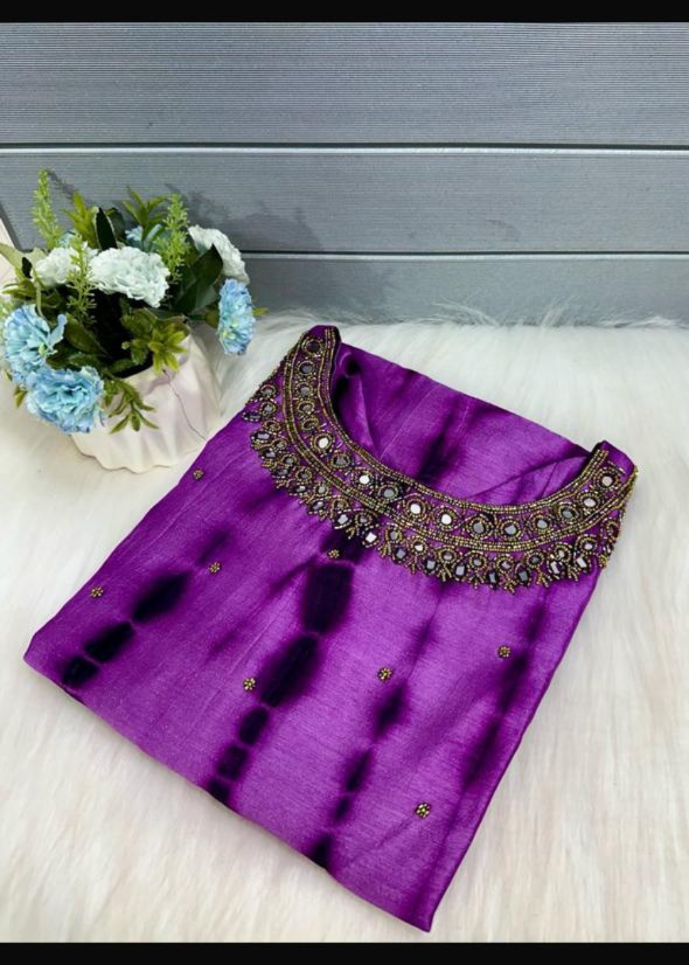 Trending Aariwork Jewel Neck Kurtis