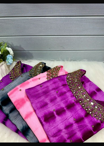Trending Aariwork Jewel Neck Kurtis