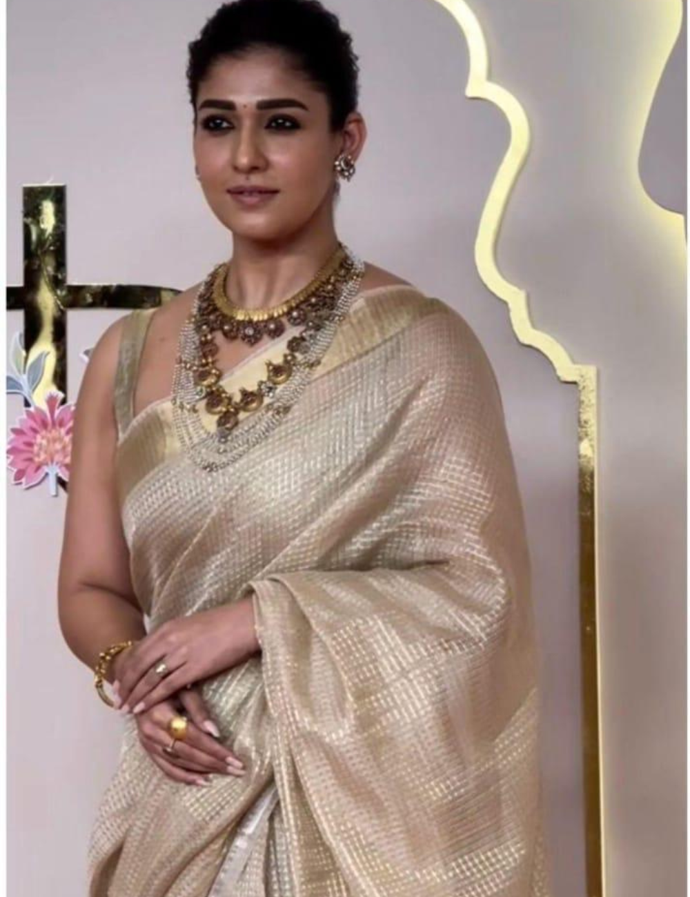 Nayanthara-Inspired Designer Saree