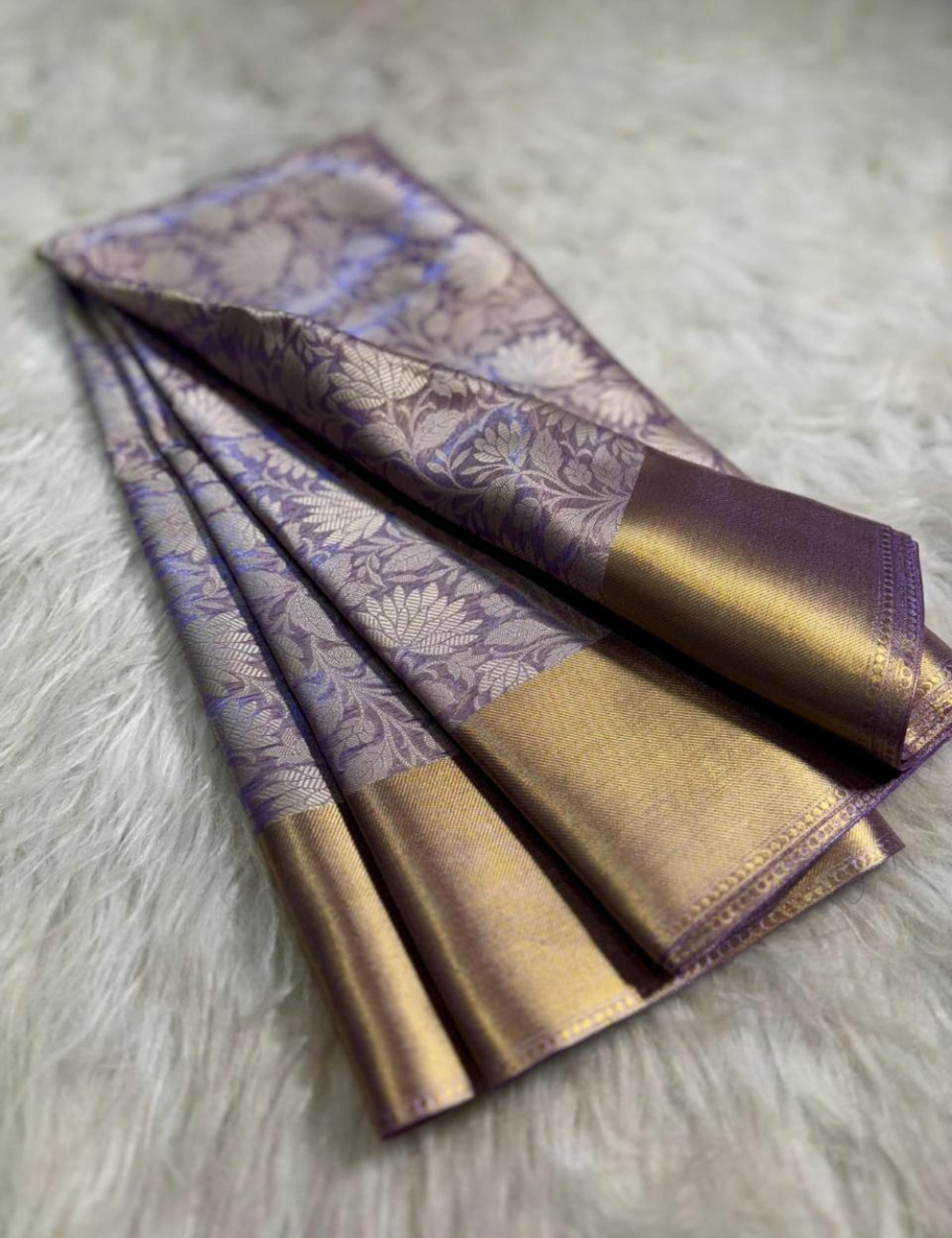 Nita Ambani-Inspired Luxe Tissue Saree