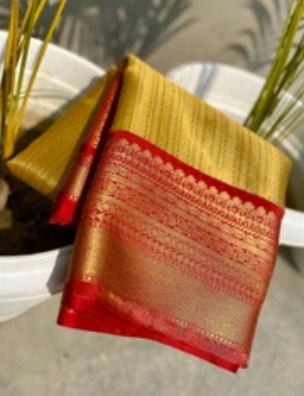 “Sneha Inspired Tissue Silk Saree – Regal Charm”