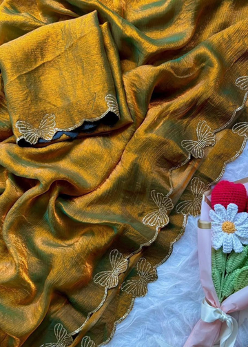Butterfly Space Silk sarees