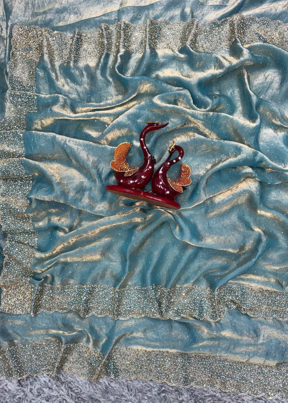 🌟 Space Silk Heavy Work Saree – Fashion Pick 🌟
