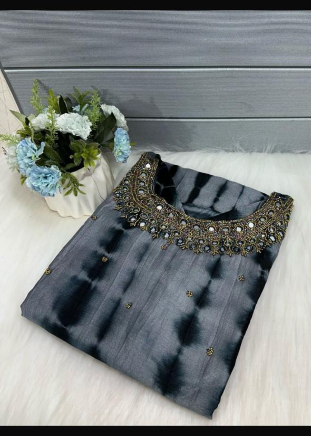 Trending Aariwork Jewel Neck Kurtis