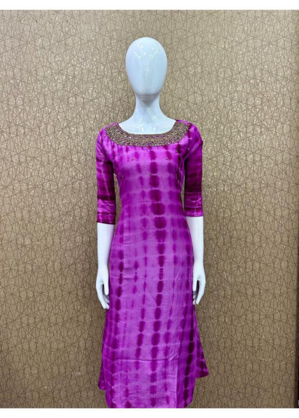 Trending Aariwork Jewel Neck Kurtis