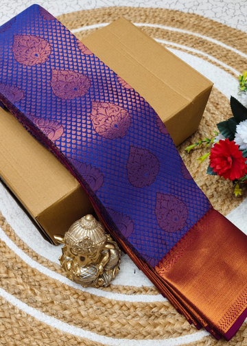 Mystic Blue Bridal Silk Sarees – Elegant Pure Silk Charm