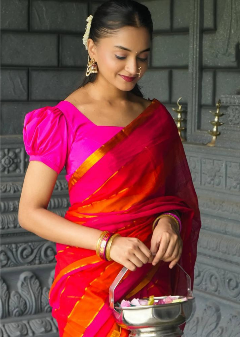 Soft Khadi Saree – Bold Colors, Beautiful You