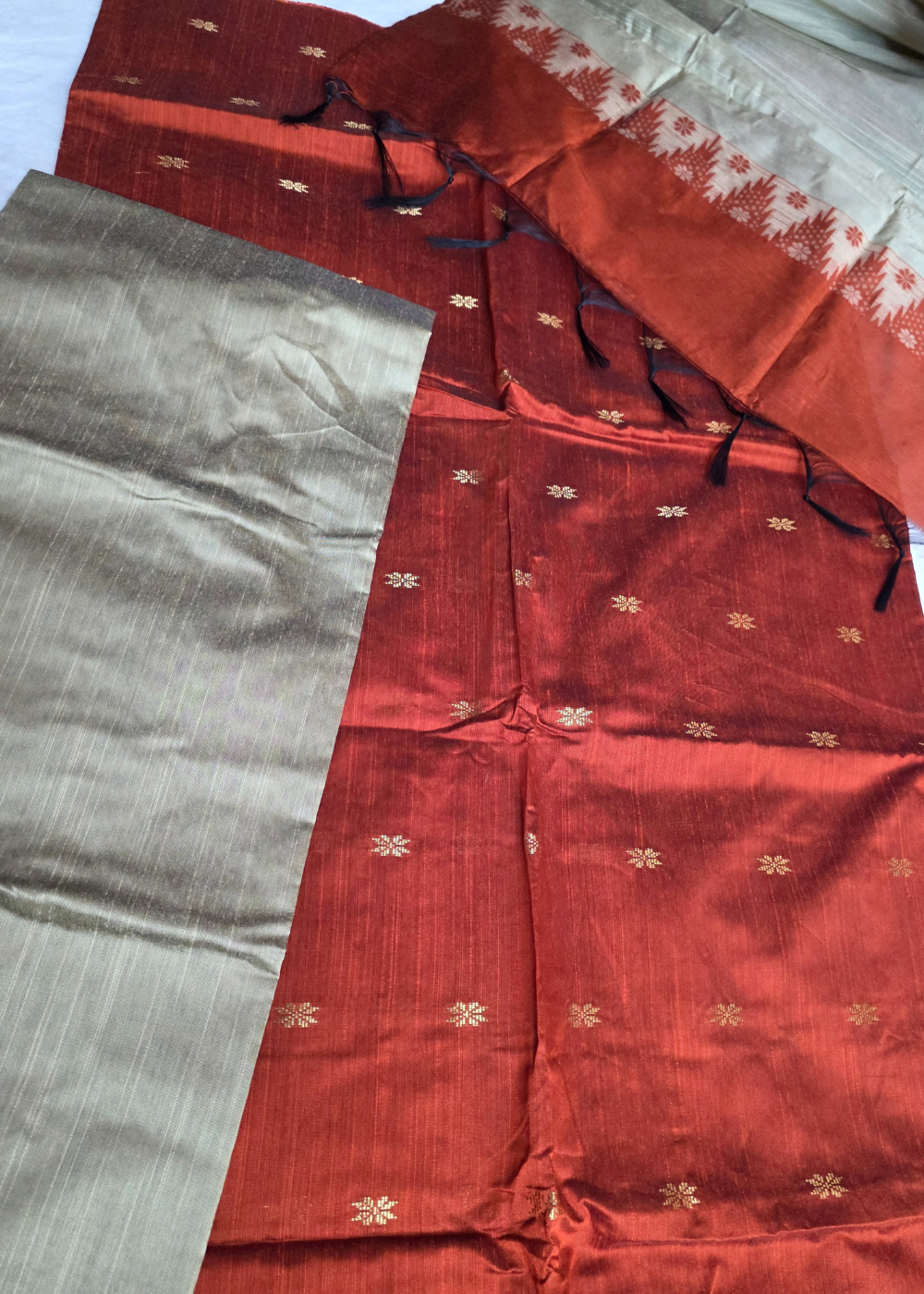 Premium Raw Silk Cotton Chudi Material