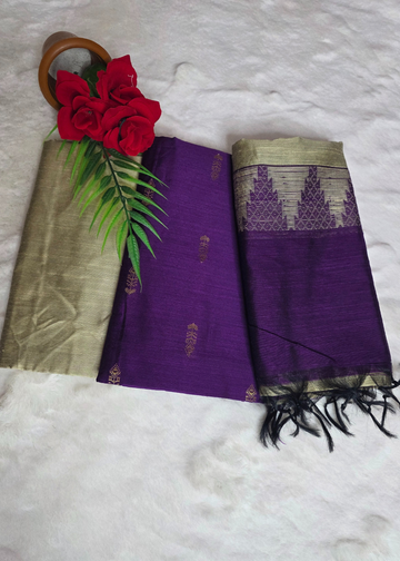 Premium Raw Silk Cotton Chudi Material