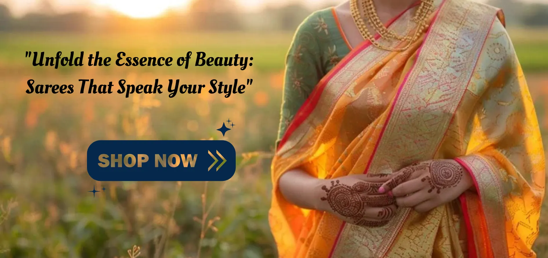 Beauty of sarees Banner